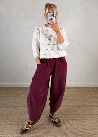 Baby cord Moda - Merlot-The Style Attic