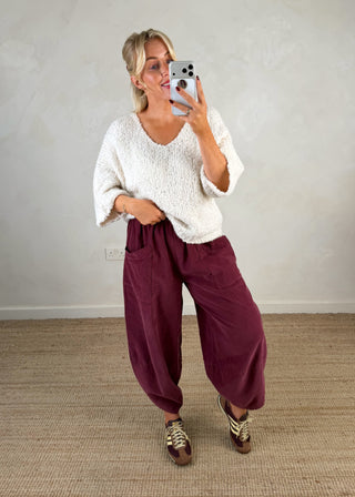 Baby cord Moda - Merlot-The Style Attic
