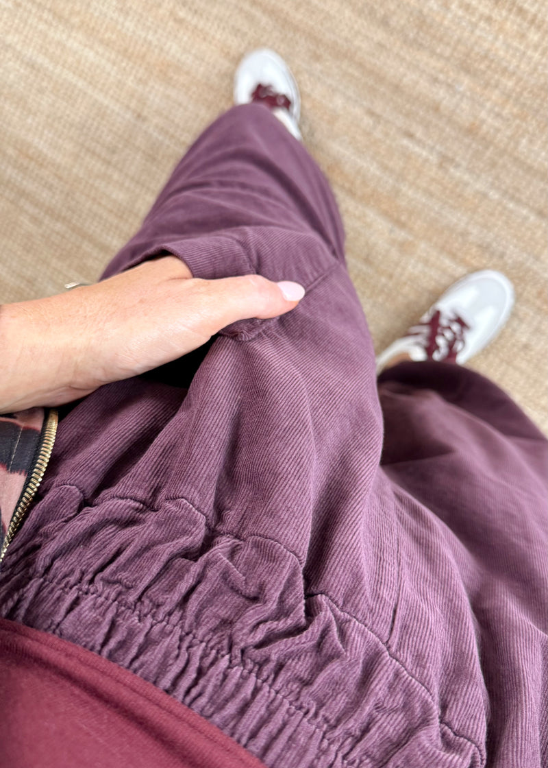 Baby cord Moda - damson-The Style Attic
