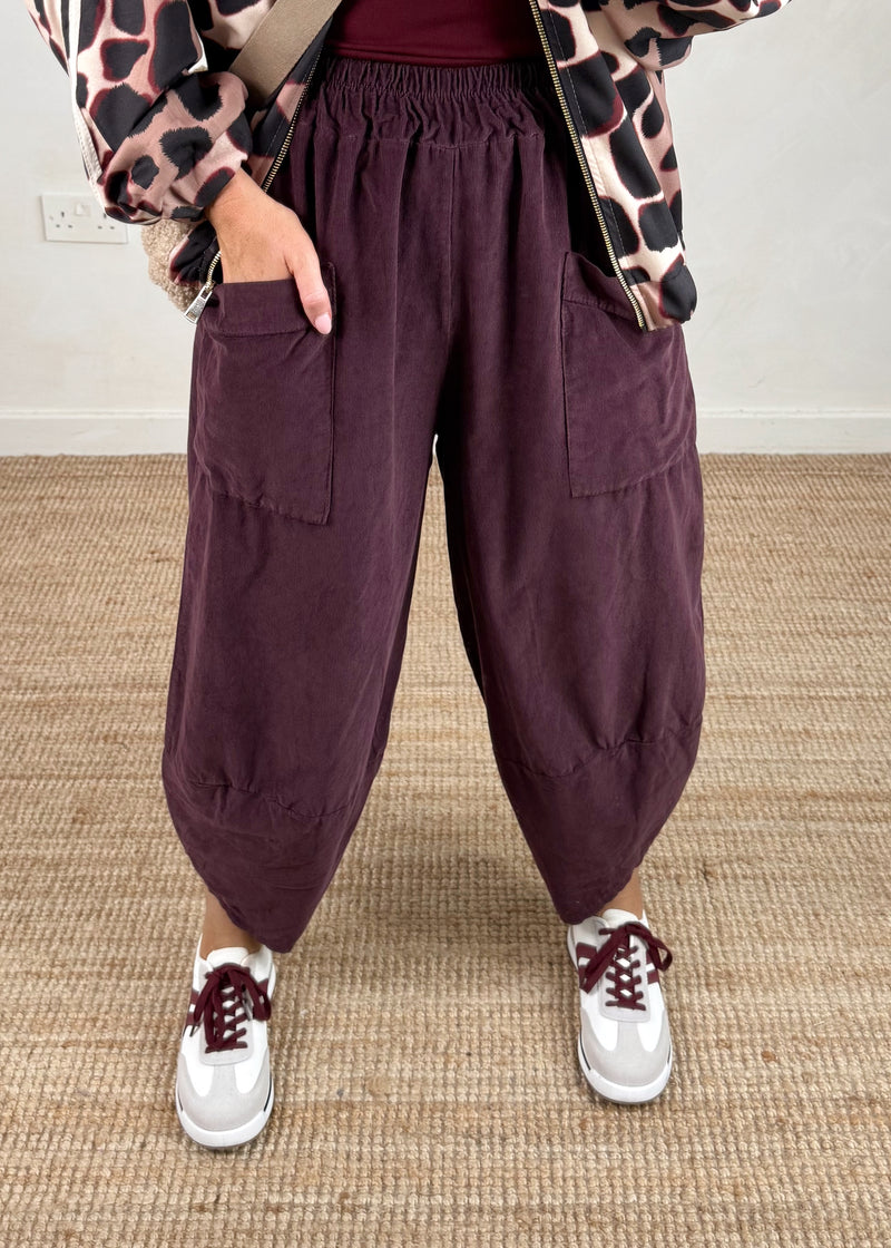 Baby cord Moda - damson-The Style Attic
