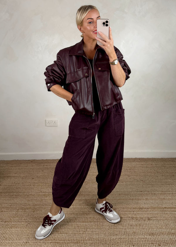 Baby cord Moda - damson-The Style Attic