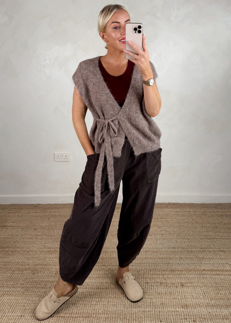 Baby cord Moda - dark chocolate-The Style Attic