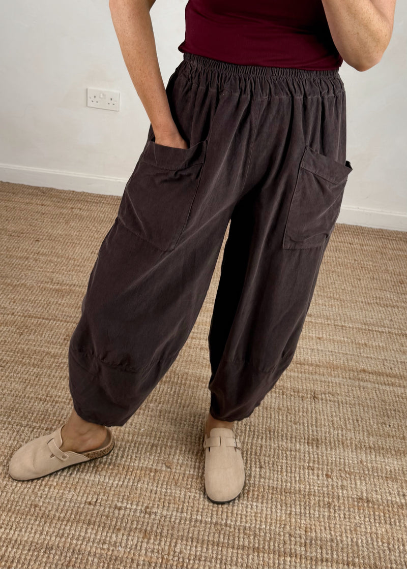 Baby cord Moda - dark chocolate-The Style Attic