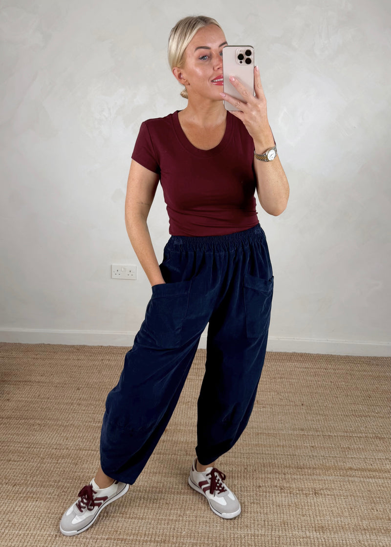 Baby cord Moda - navy-The Style Attic