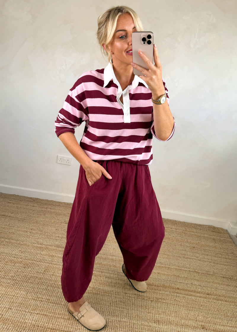 Baby cord finn - Merlot-The Style Attic