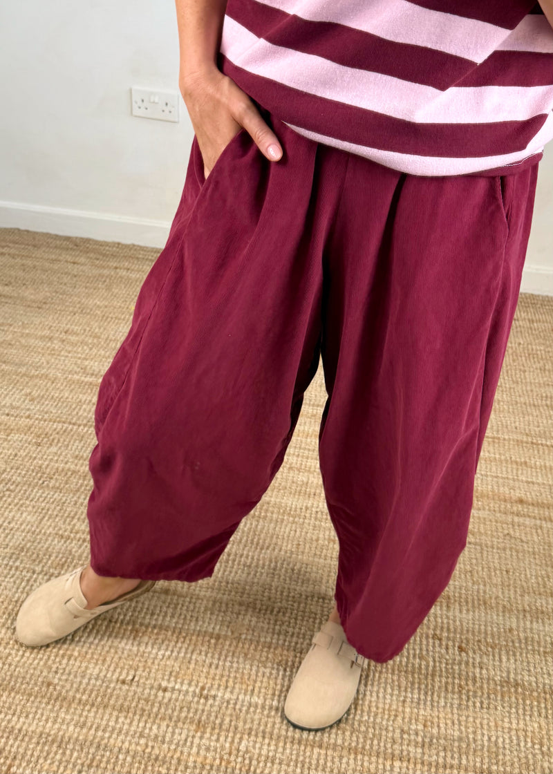 Baby cord finn - Merlot-The Style Attic