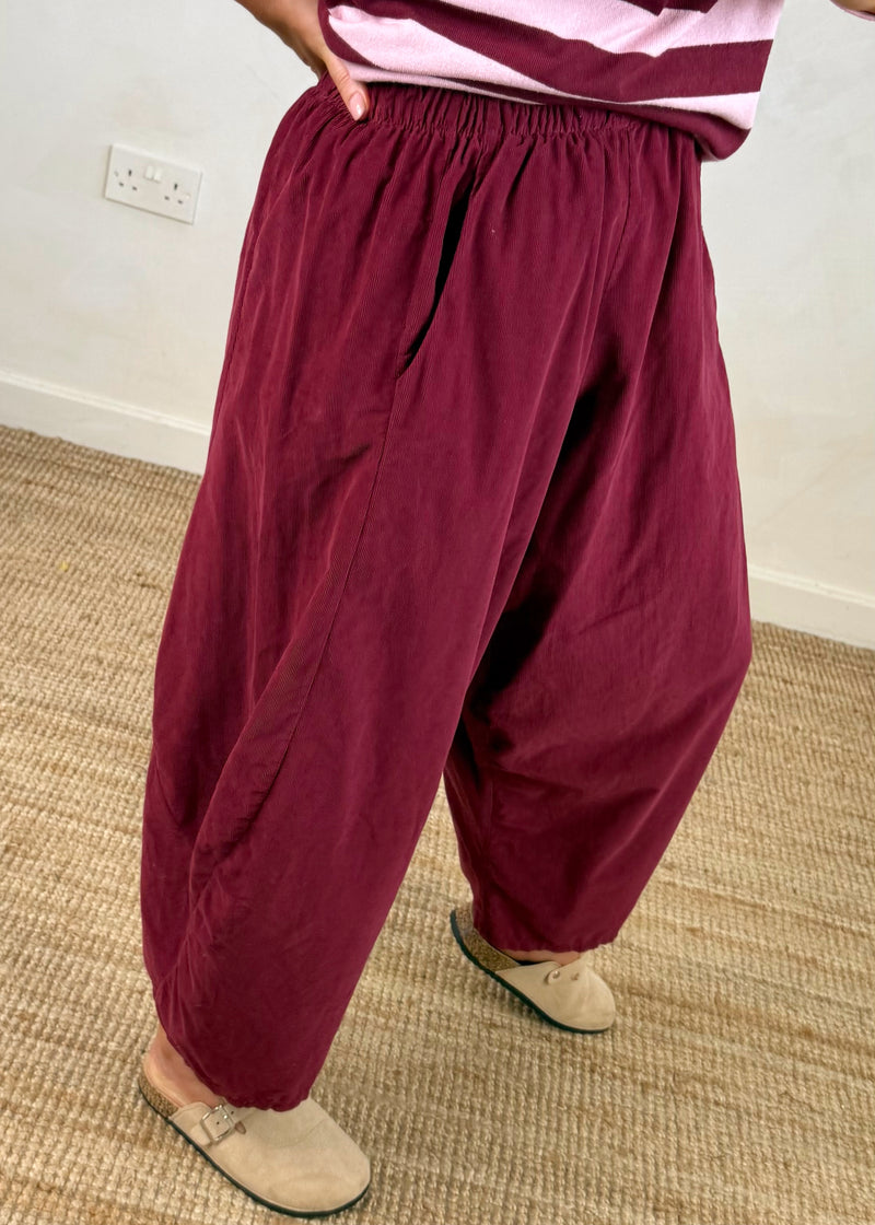 Baby cord finn - Merlot-The Style Attic