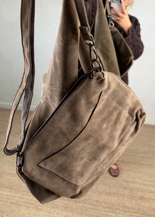 Bag in a bag shopper - Taupe-The Style Attic