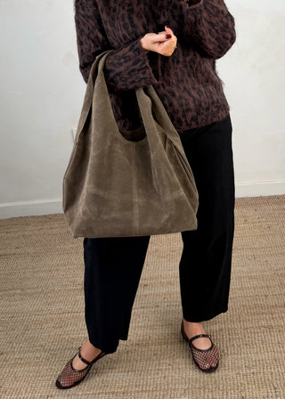 Bag in a bag shopper - Taupe-The Style Attic