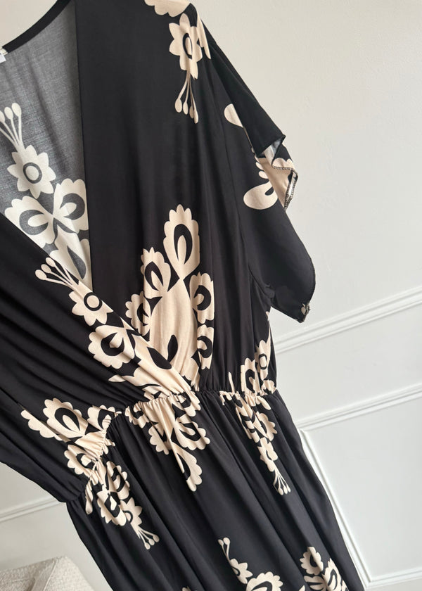 Bali midi dress - Black-The Style Attic