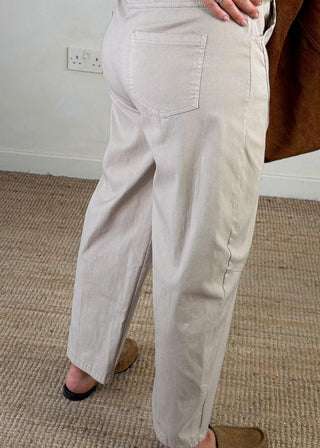 Barrel leg magic pants - Mocha-The Style Attic