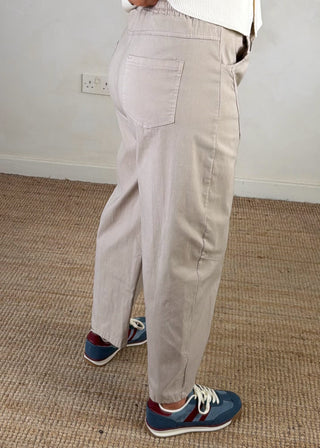 Barrel leg magic pants - Mocha-The Style Attic