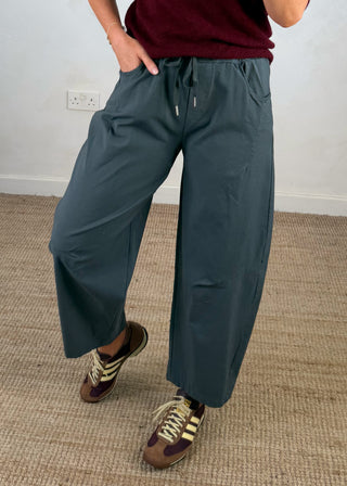 Barrel leg magic pants - Slate-The Style Attic