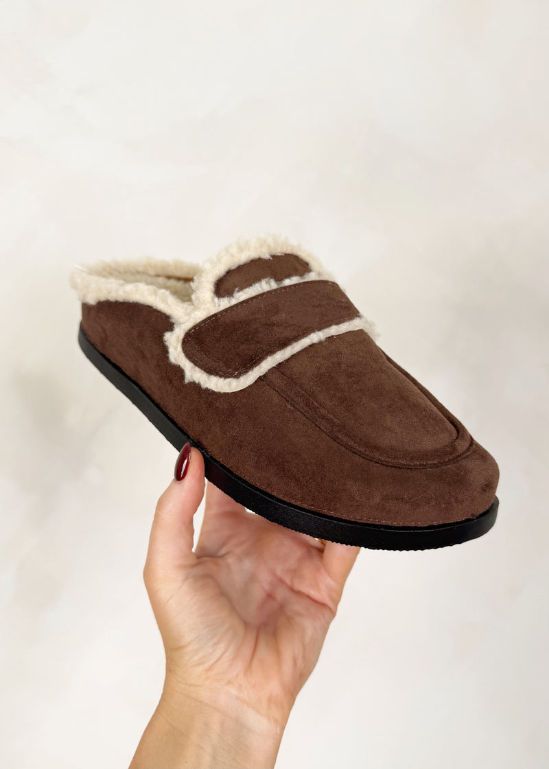 Bella mules - chocolate-The Style Attic