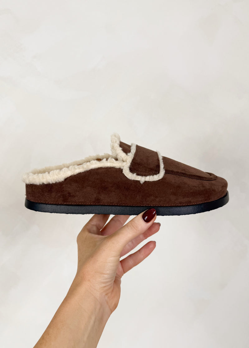 Bella mules - chocolate-The Style Attic