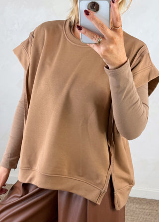 Benji sweater - Camel-The Style Attic