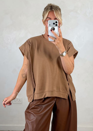 Benji sweater - Camel-The Style Attic