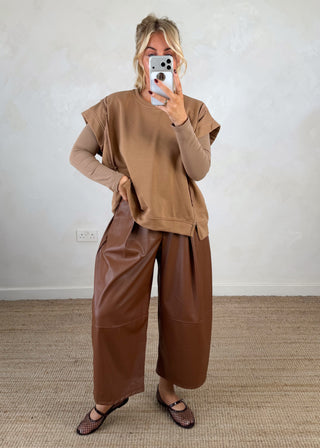 Benji sweater - Camel-The Style Attic