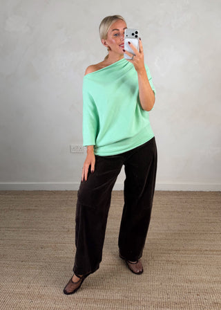 Betsy slouch knit - Black-The Style Attic