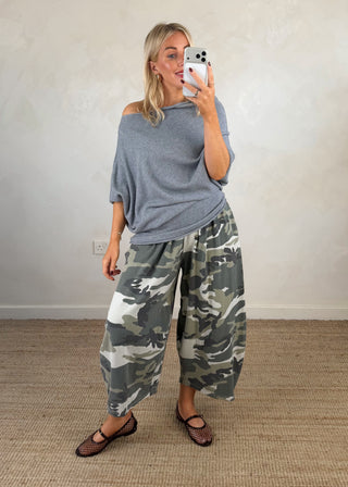 Betsy slouch knit - Light grey-The Style Attic