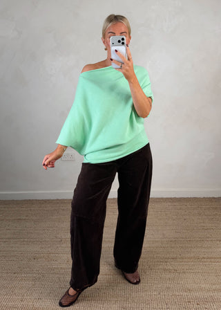 Betsy slouch knit - Mint-The Style Attic