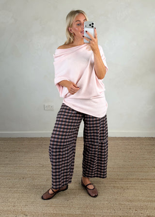 Betsy slouch knit - Pale pink-The Style Attic