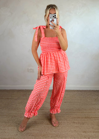 Elsie bloomer checked co-ord - two-The Style Attic