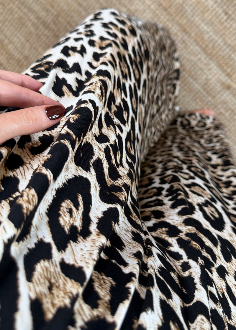 Brody slink trousers - leopard-The Style Attic