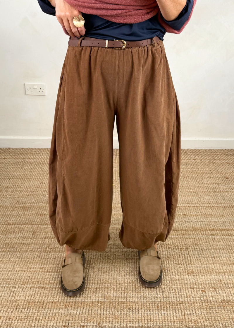 Buckley cord barrel leg - tan-The Style Attic