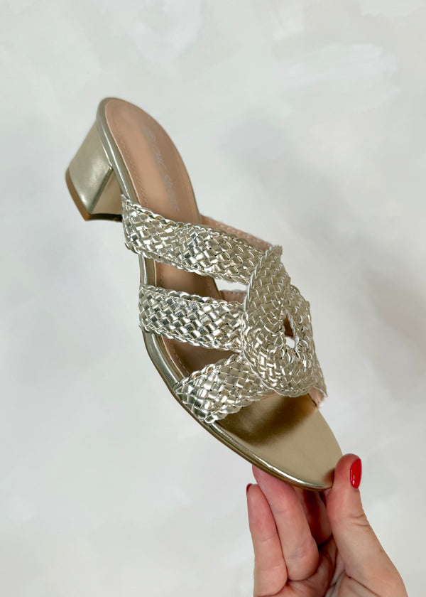 Caesar sandal - gold-The Style Attic