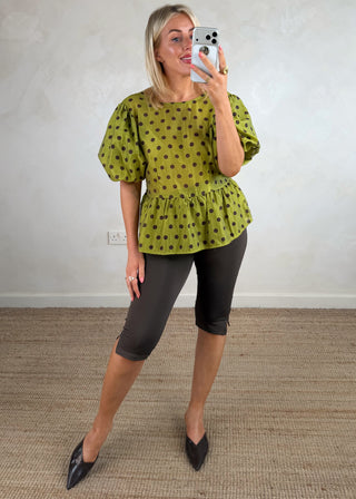 Capri leggings - Chocolate-The Style Attic