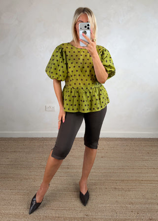 Capri leggings - Chocolate-The Style Attic