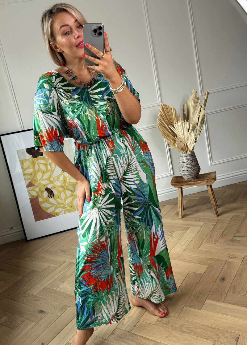 Carnival slinky jumpsuit - two-The Style Attic