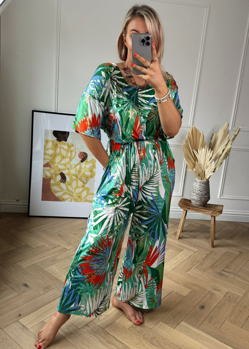 Carnival slinky jumpsuit - two-The Style Attic