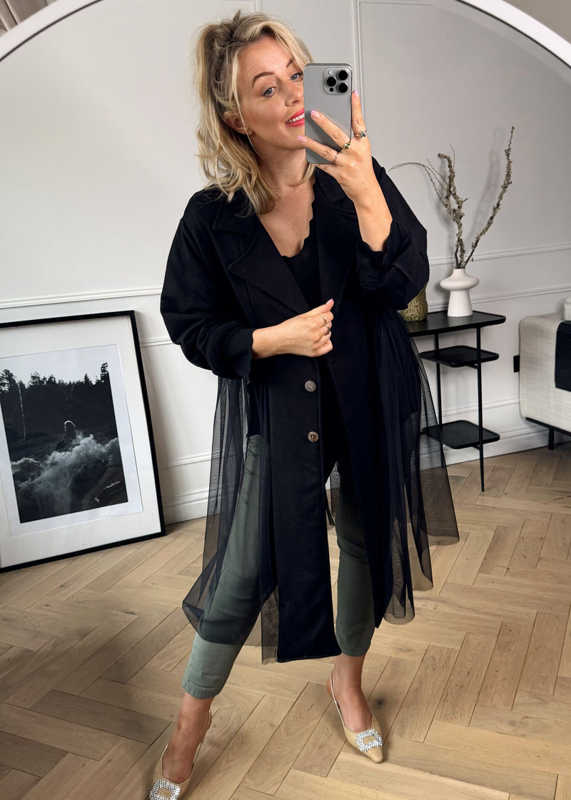 Carrie tulle blazer-The Style Attic