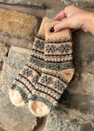 Cashmere blend socks-The Style Attic
