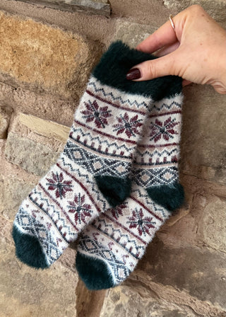 Cashmere blend socks-The Style Attic