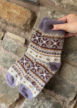 Cashmere blend socks-The Style Attic
