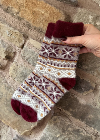 Cashmere blend socks-The Style Attic