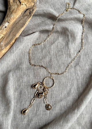 Charm necklace - silver-The Style Attic