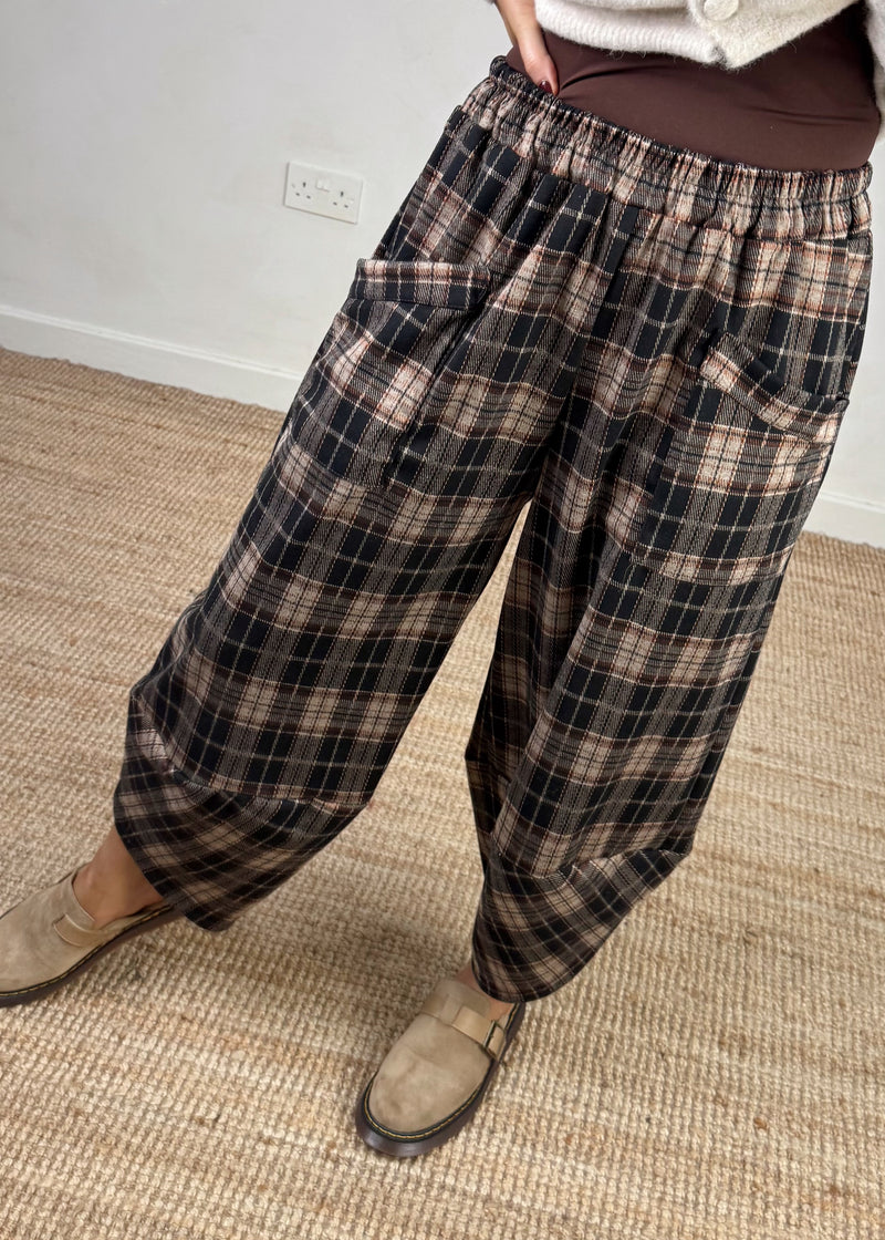 Checked Moda pants - one-The Style Attic