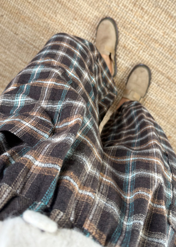 Checked Moda pants - three-The Style Attic