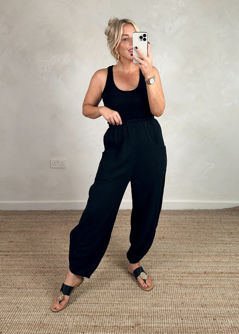 Cheesecloth Moda - black-The Style Attic