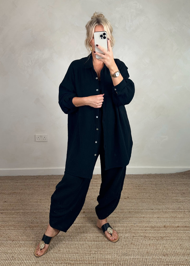 Cheesecloth Moda - black-The Style Attic