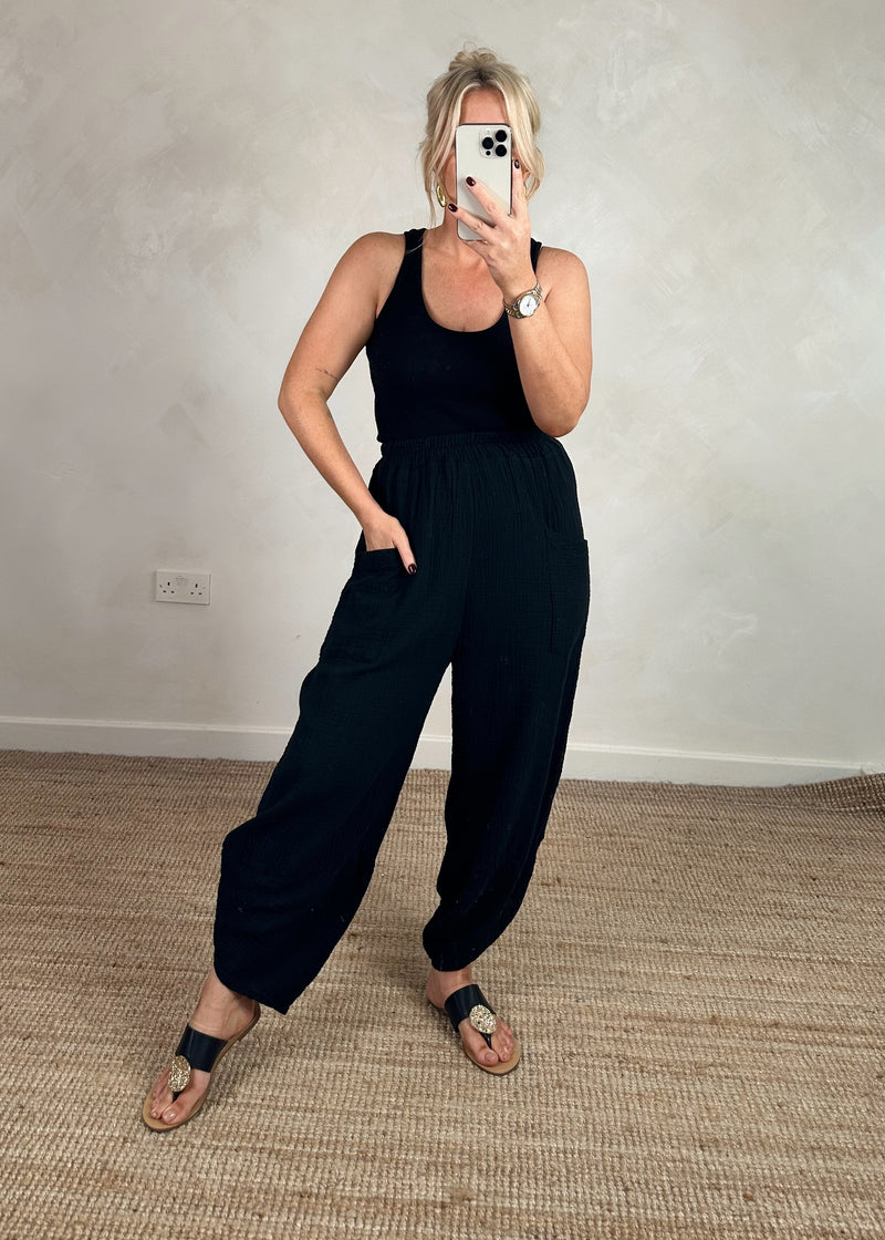 Cheesecloth Moda - black-The Style Attic