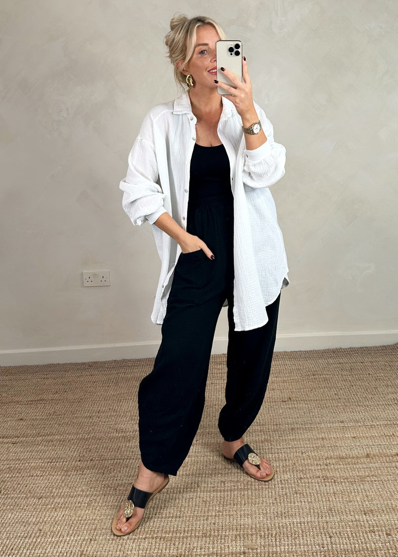 Cheesecloth Moda - black-The Style Attic