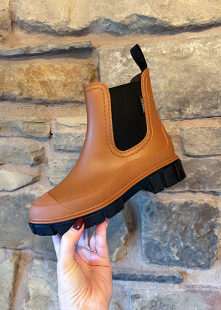 Chelsea welly boot - Tan-The Style Attic