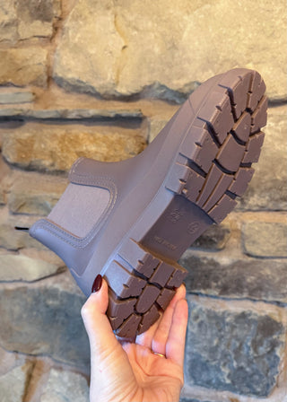 Chelsea welly boot - Taupe-The Style Attic