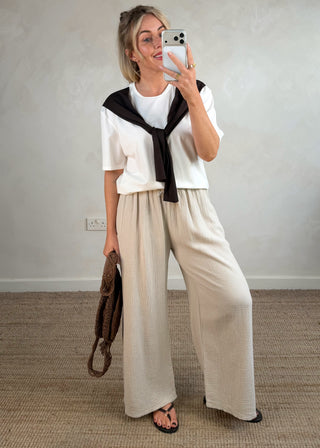 Chocolate Sleeve tee-The Style Attic