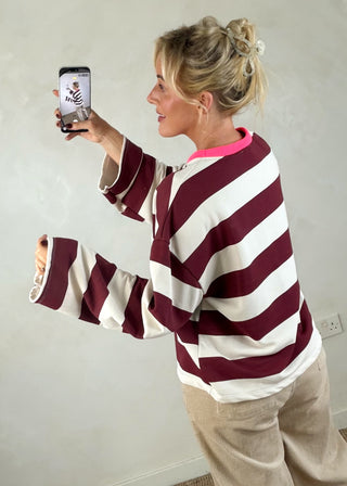 Ciao striped sweater - Five-The Style Attic